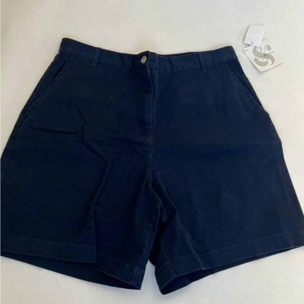 Preswick & Moore Shorts Womens Dark Blue Walking Bermuda Size 14 NWT